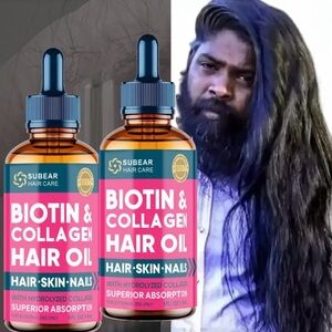 NEW - Liquid Biotin & Collagen Hair Oil for Fuller Hair - Unisex